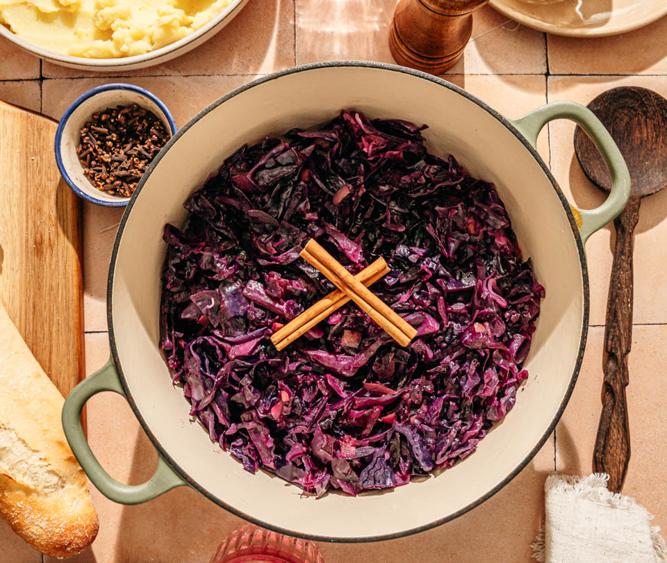 Rode kool met appeltjes