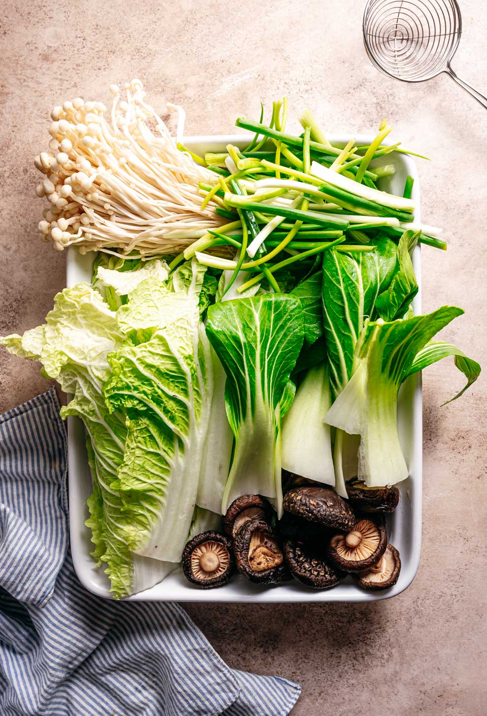 Groenten voor bij de chinese fondue