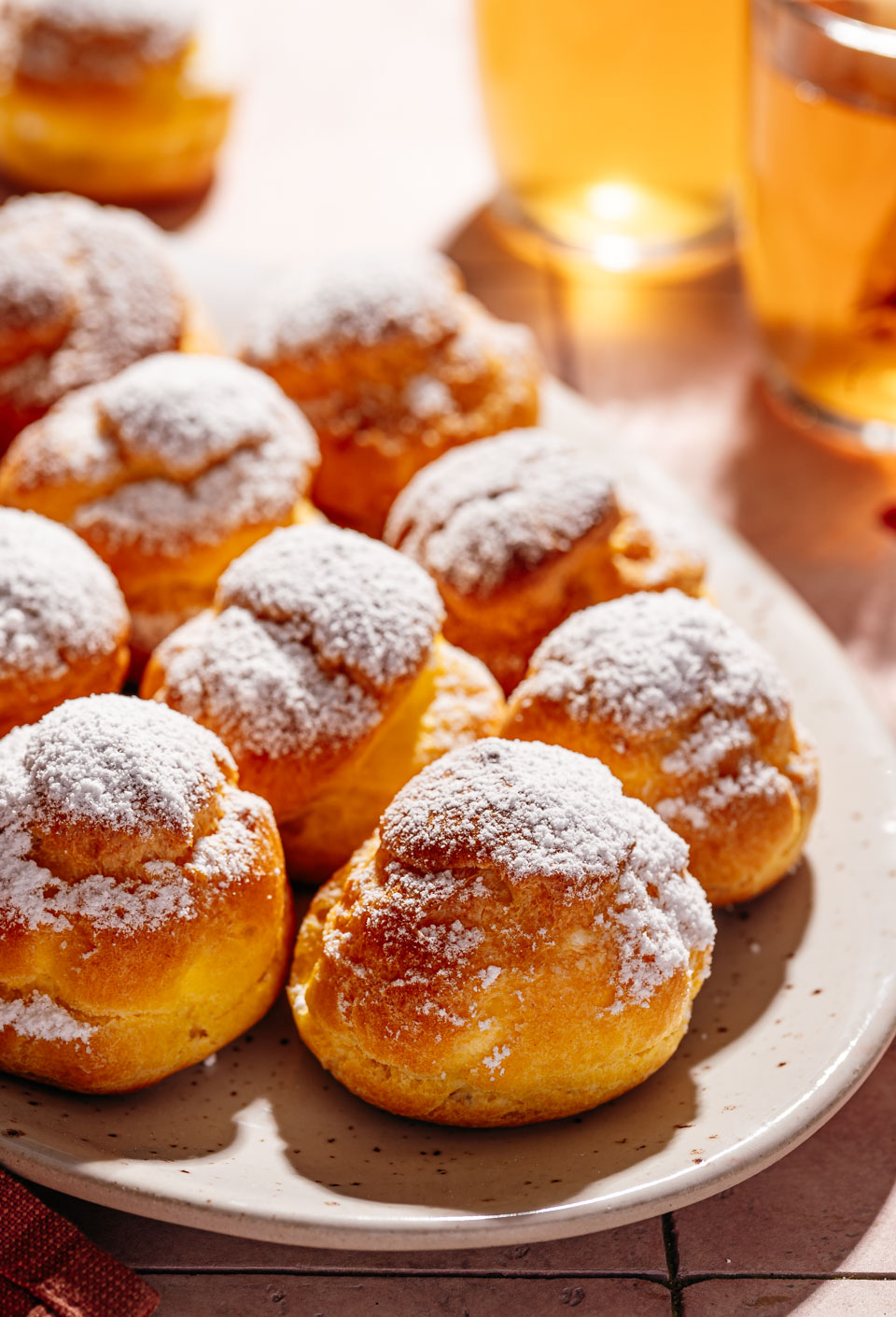 Soesjes gevuld met slagroom