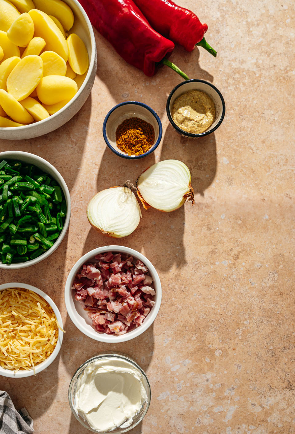 Ingredienten snijbonen stamppot