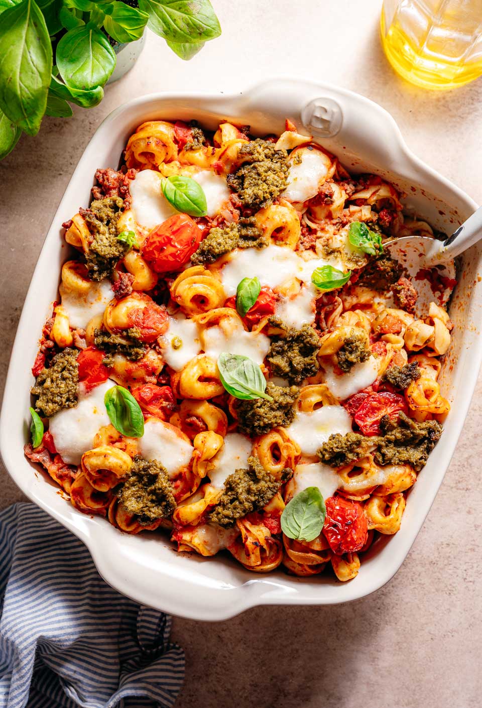 Tortellini ovenschotel met gehakt