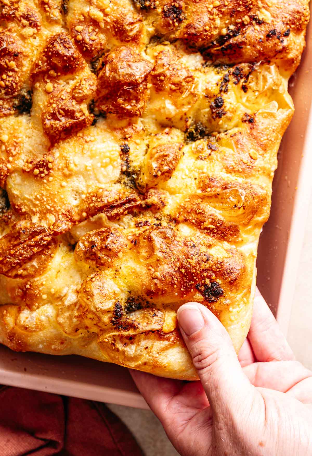 Pesto kaas focaccia recept