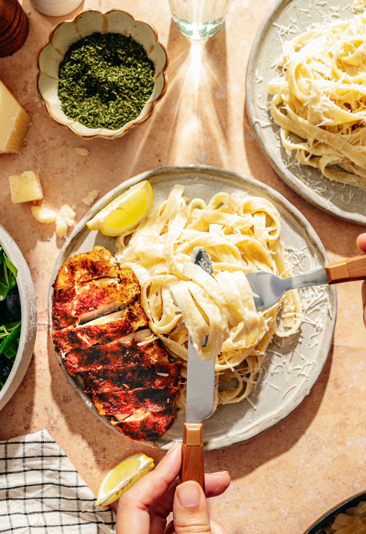 Pasta alfredo recept