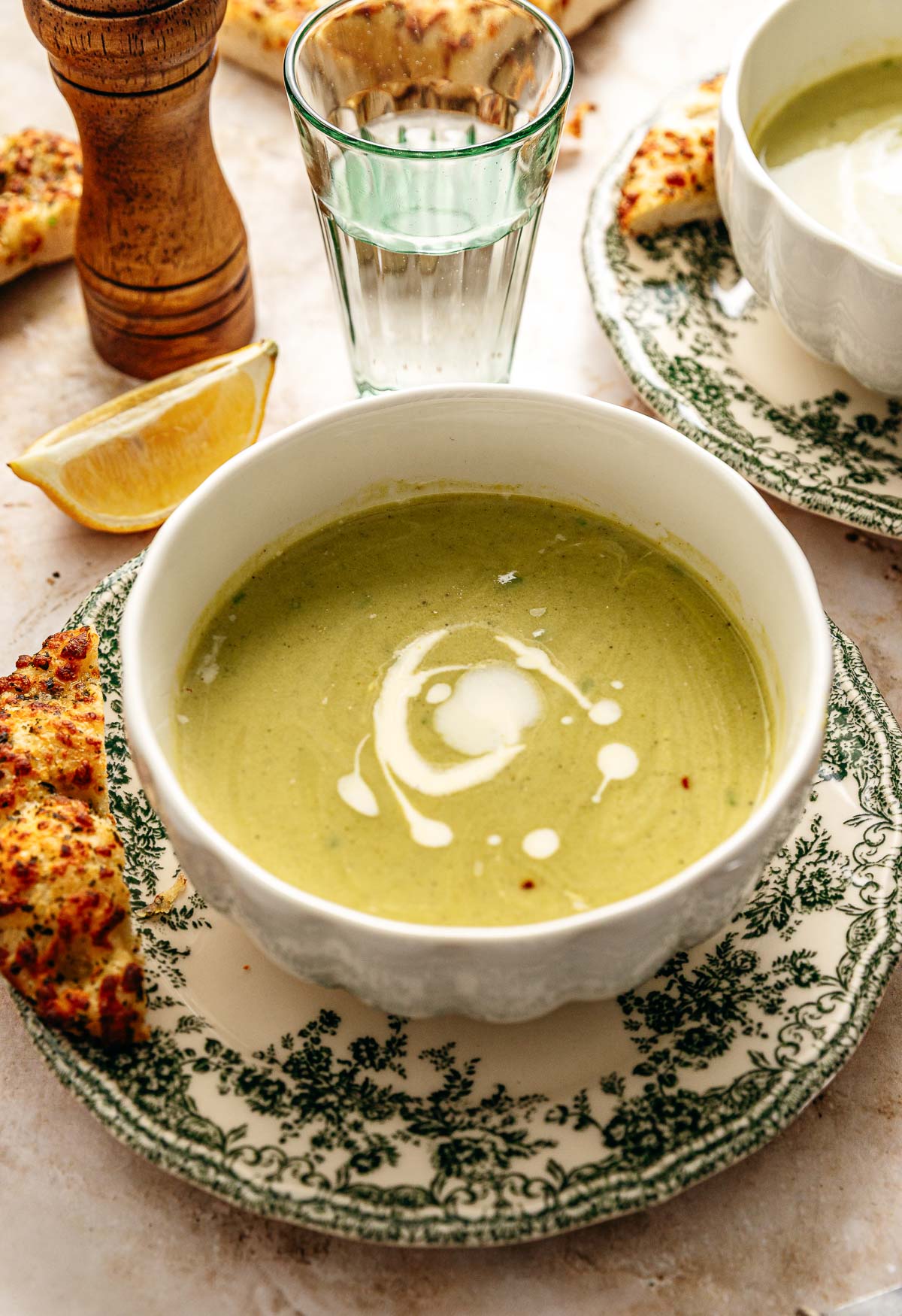 Courgette komkommersoep