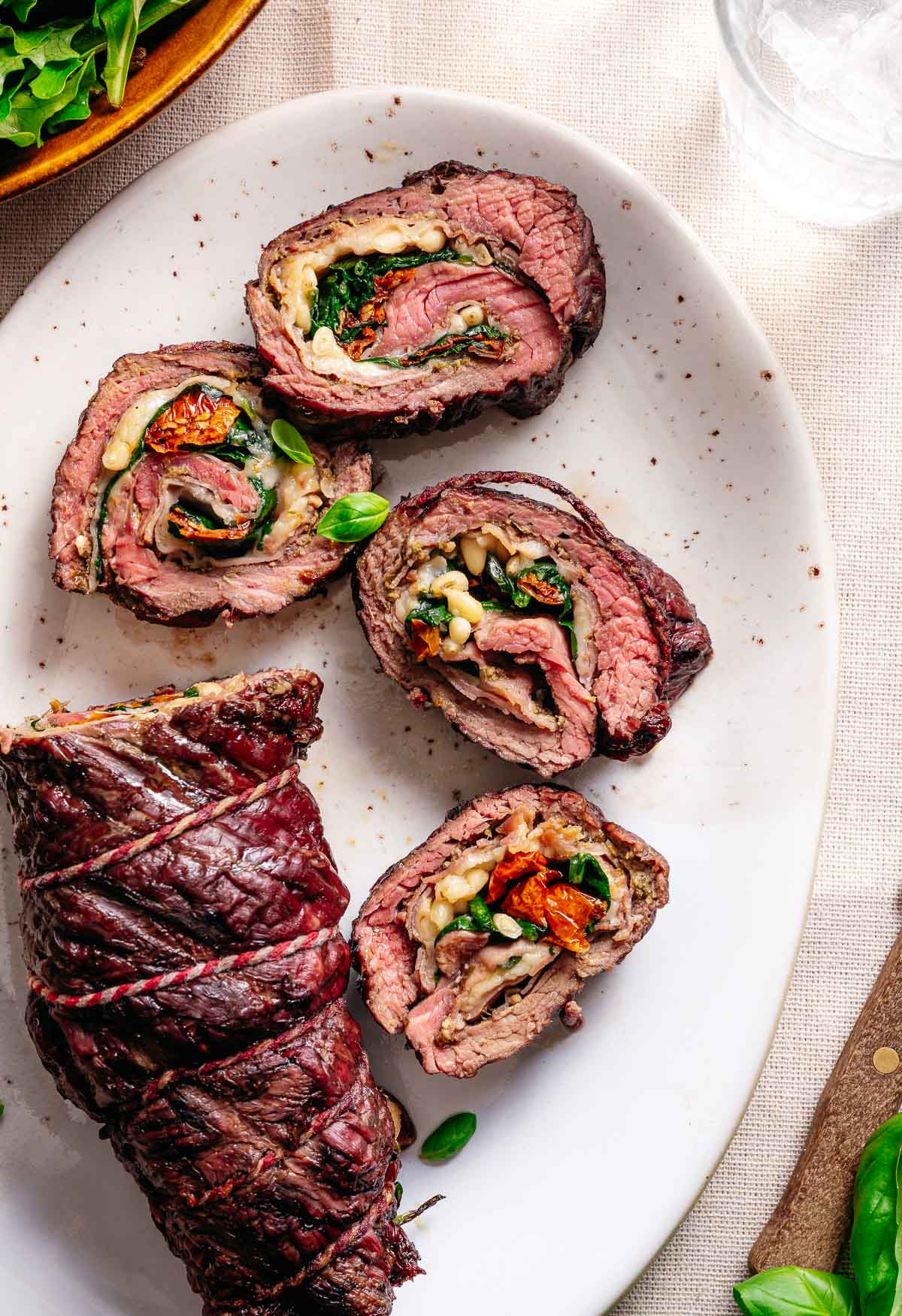 Gegrilde bavette rollade