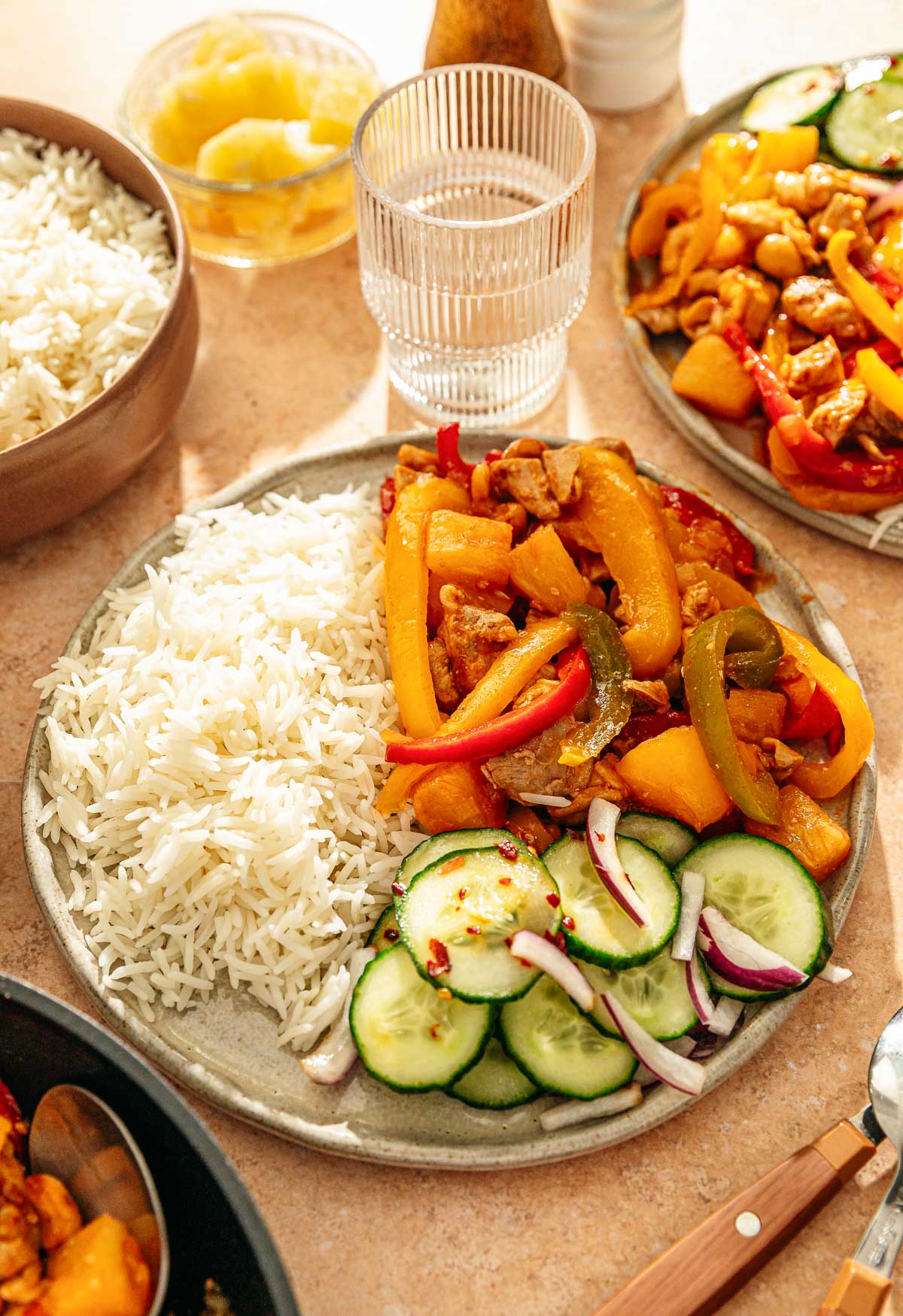 Kip hawaï met rijst