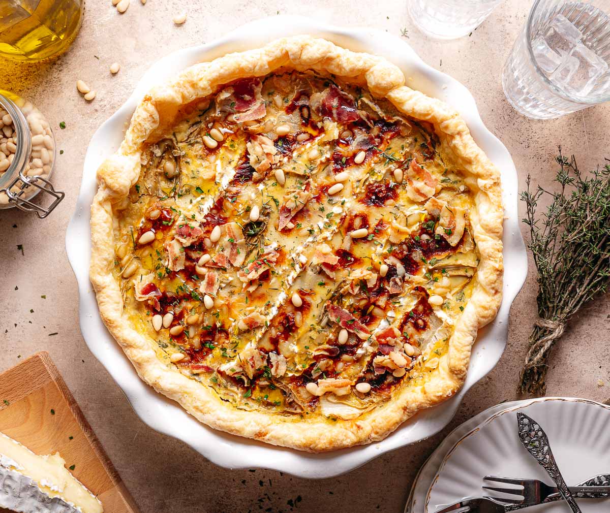 Witlof quiche recept