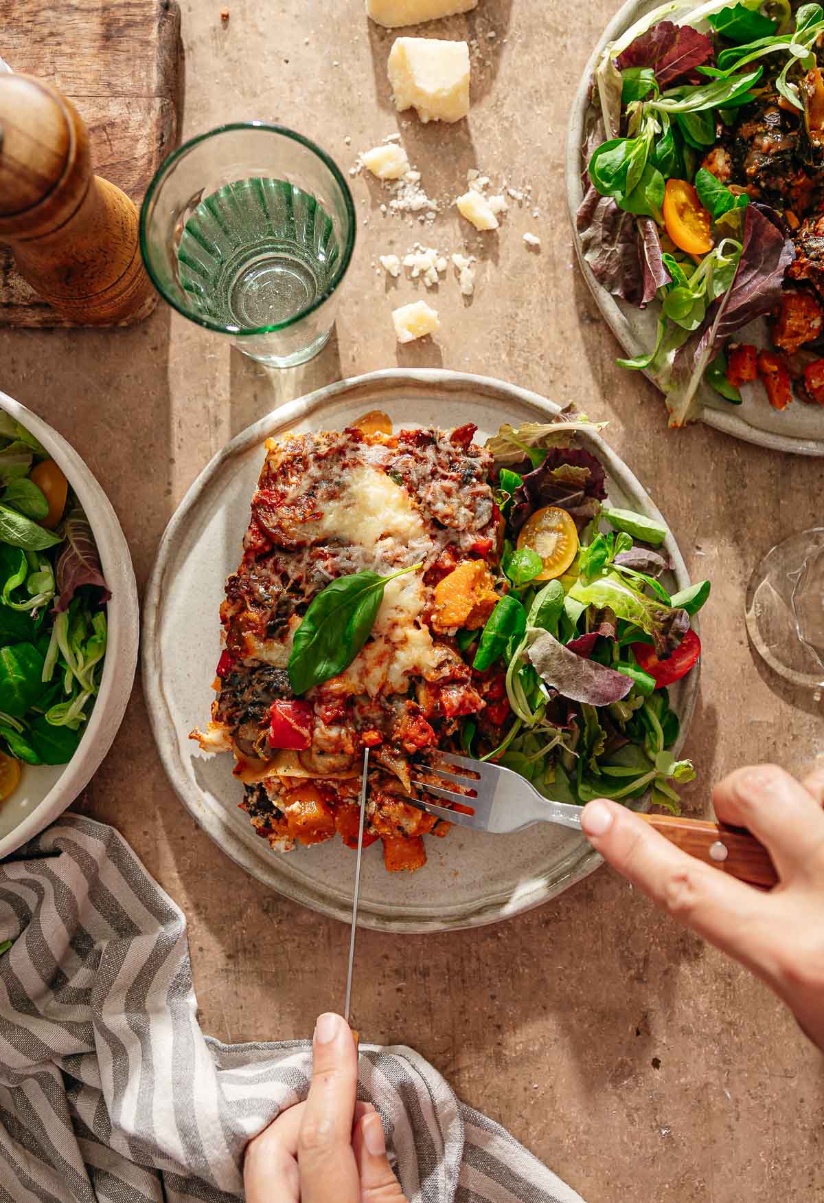 Makkelijke pompoen lasagne