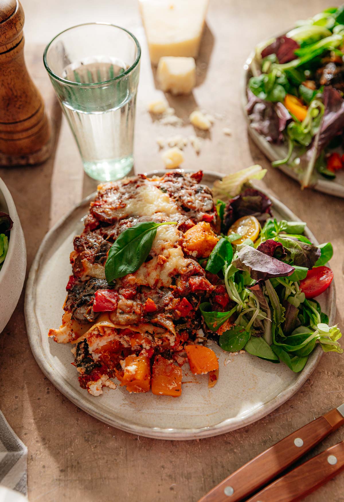 Zelf pompoen lasagne maken