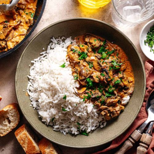 Champignon stroganoff