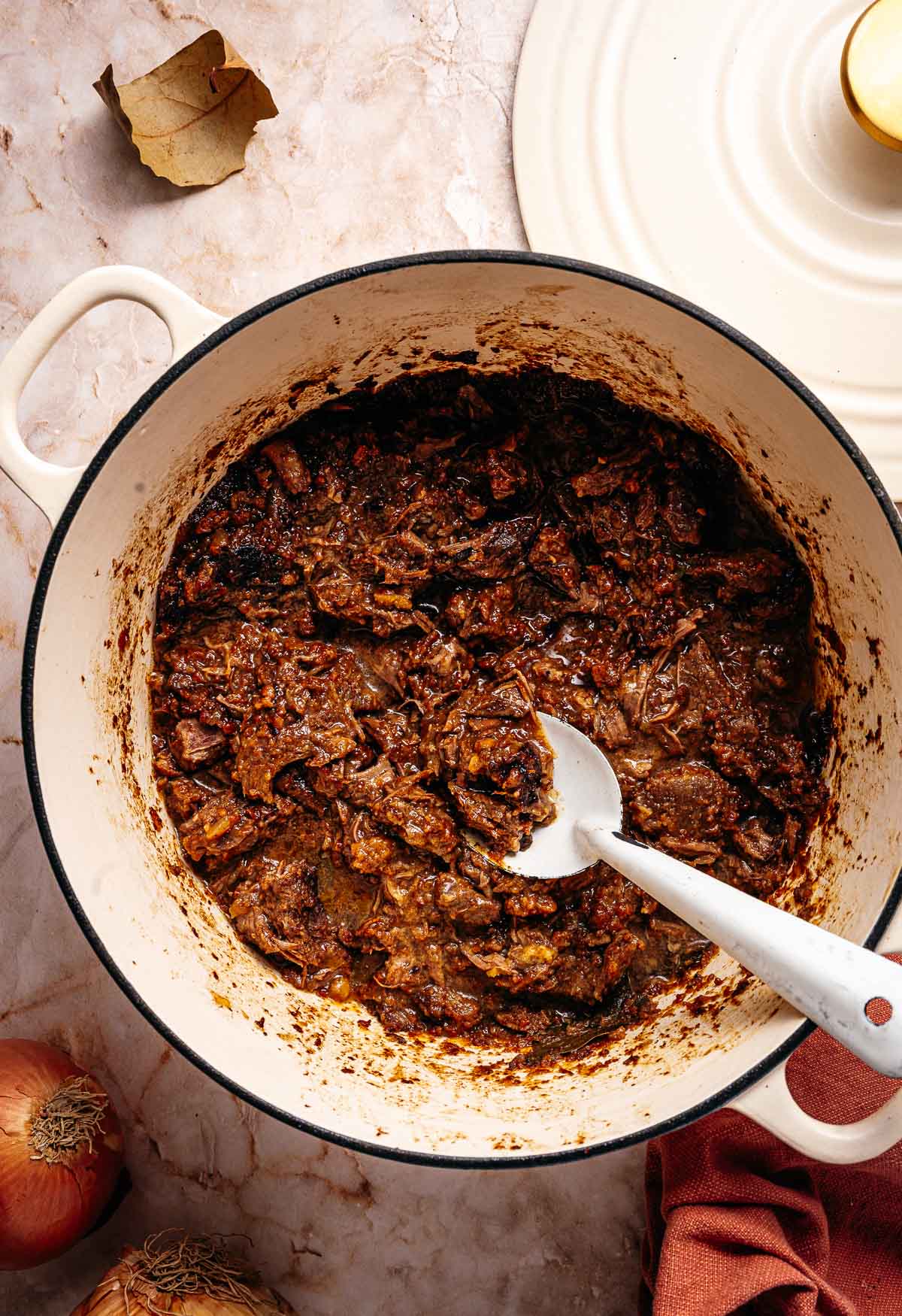 Draadjesvlees in de stoofpan