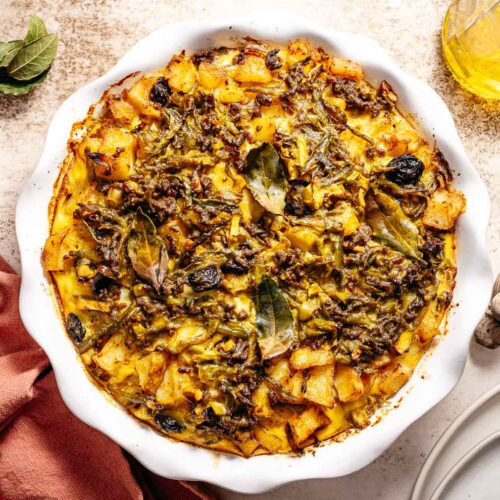 Bobotie met aardappel