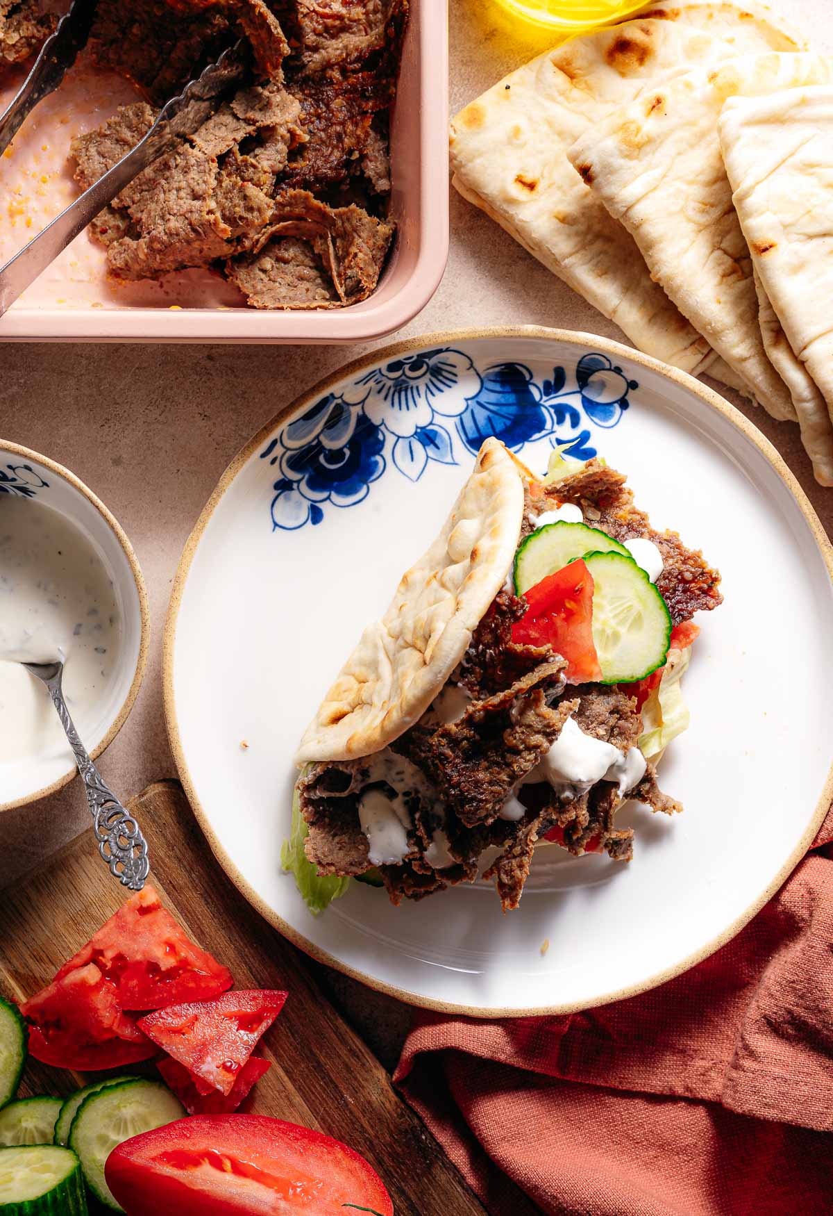 Doner kebab recept
