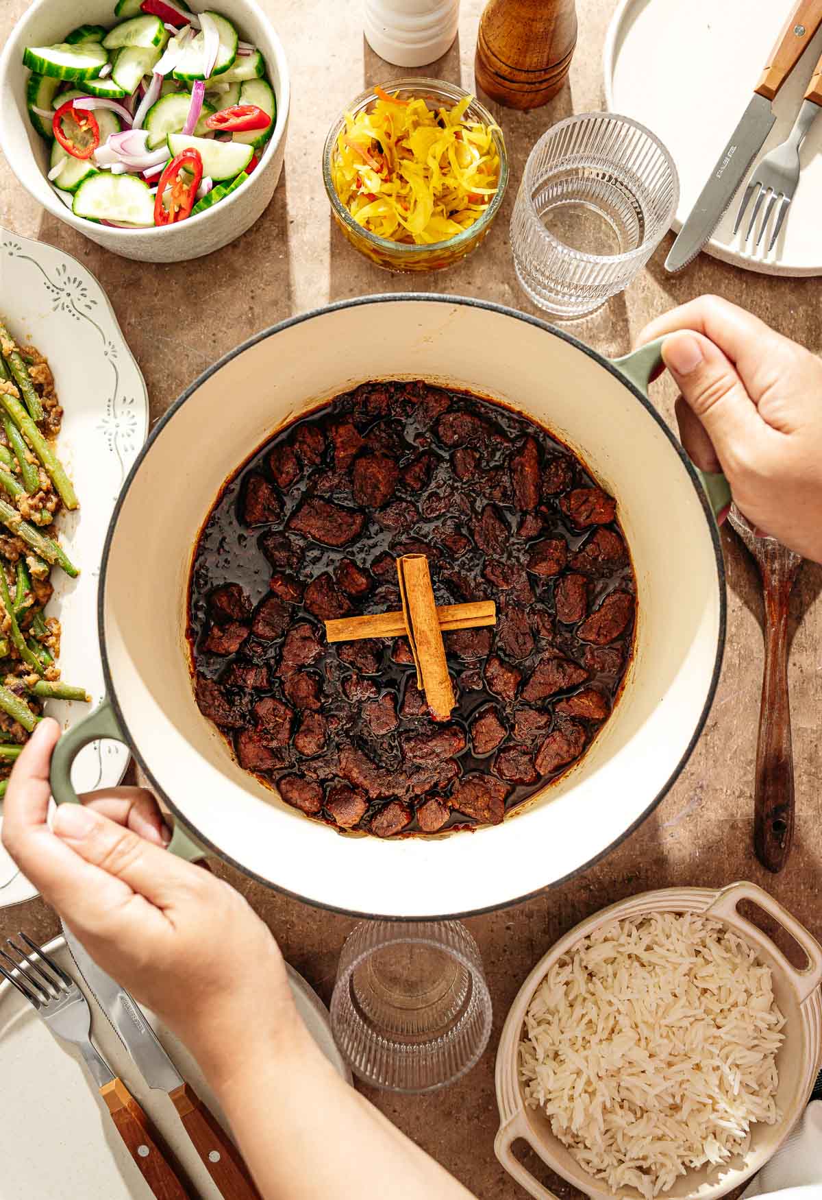 Indonesisch stoofgerecht daging smoor