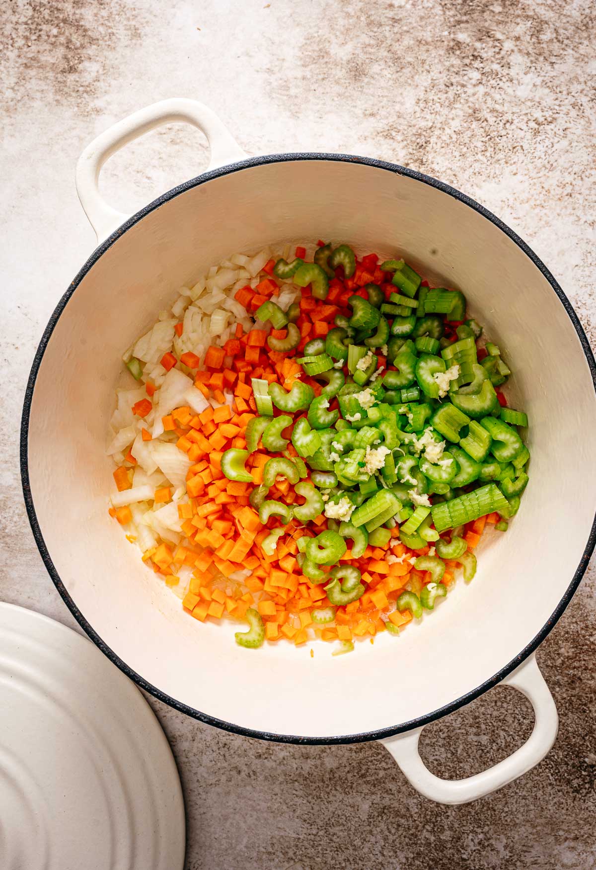 Stap 1- groenten aanfruiten