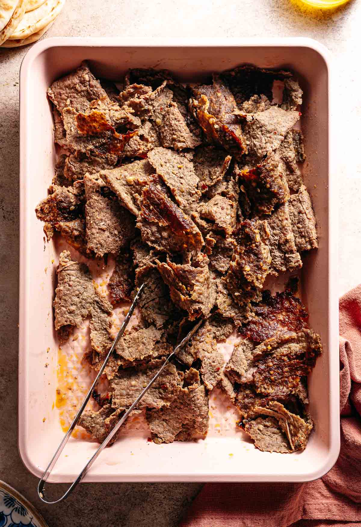 Zelfgemaakte doner kebab