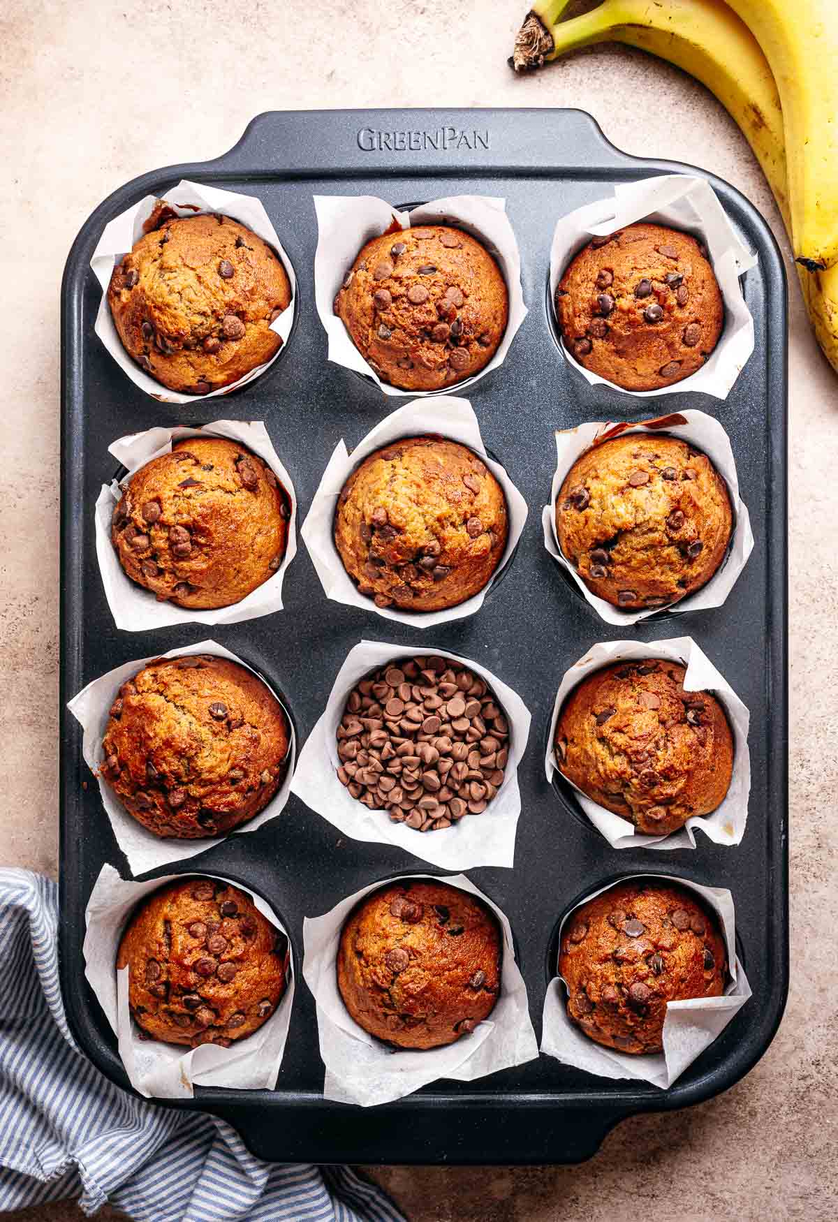 Muffins met banaan