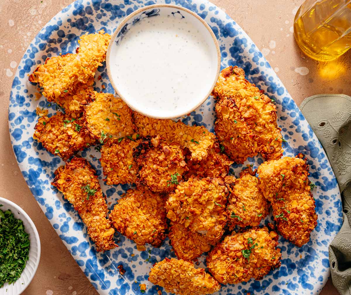 crispy chicken tenders uit de oven