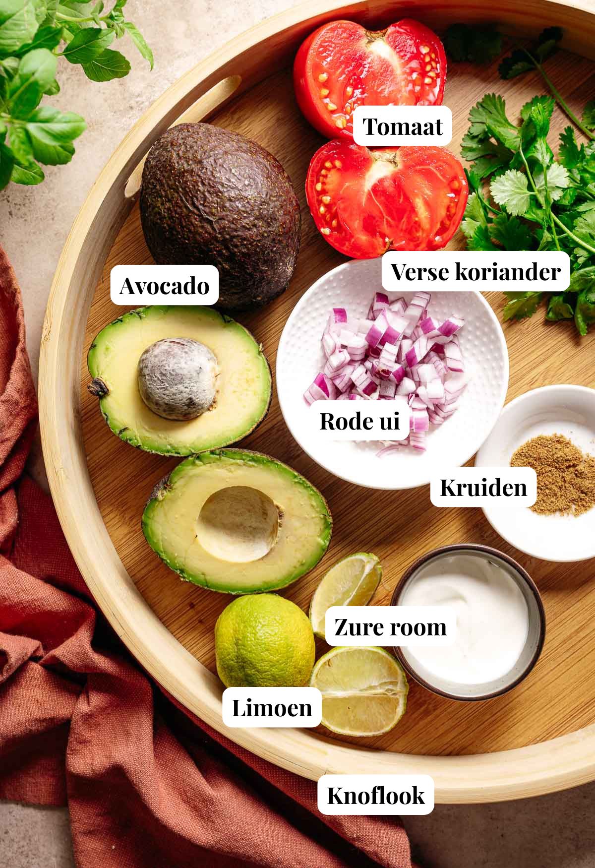 Ingredienten guacamole