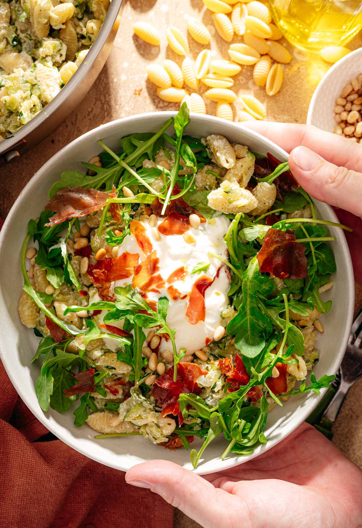 Pasta met courgette recept