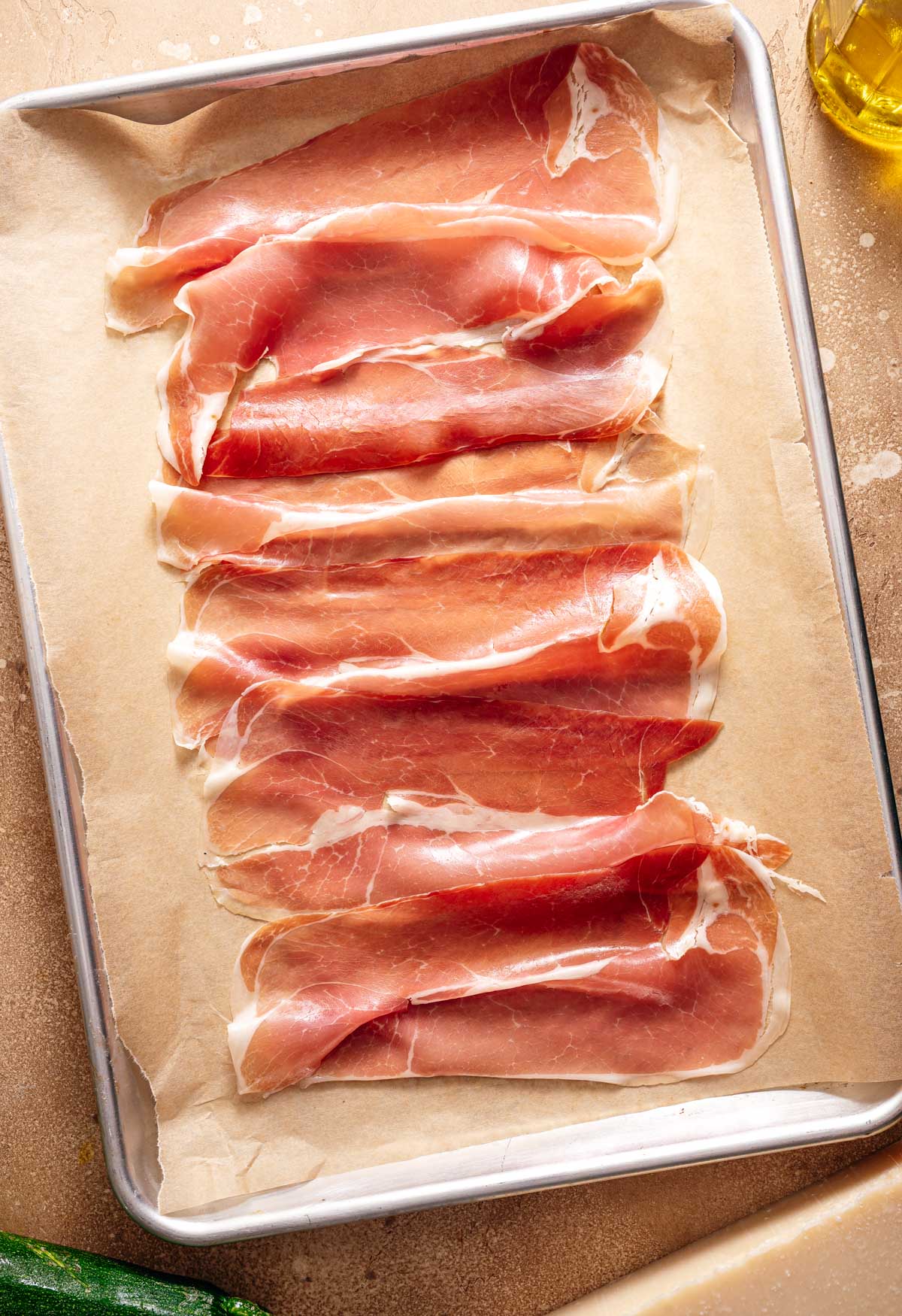 Stap 1: Parmaham krokant bakken