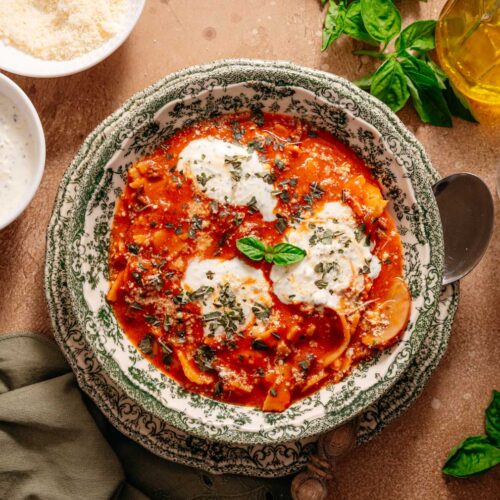 Lasagne soep