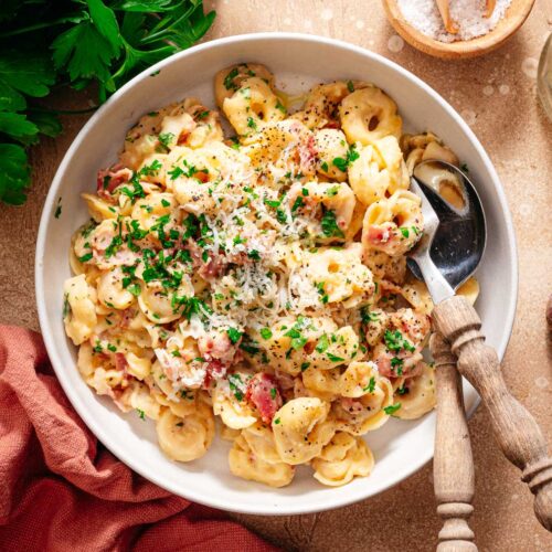 Tortellini carbonara