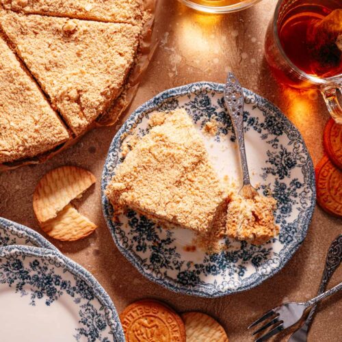 Portugees toetje bolo de bolacha