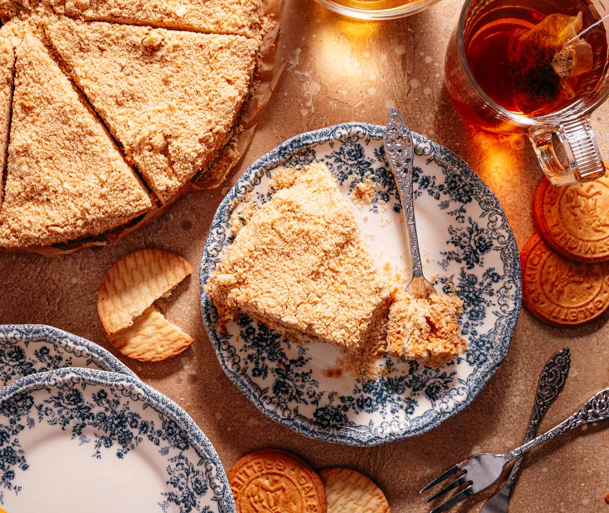 Portugees toetje bolo de bolacha