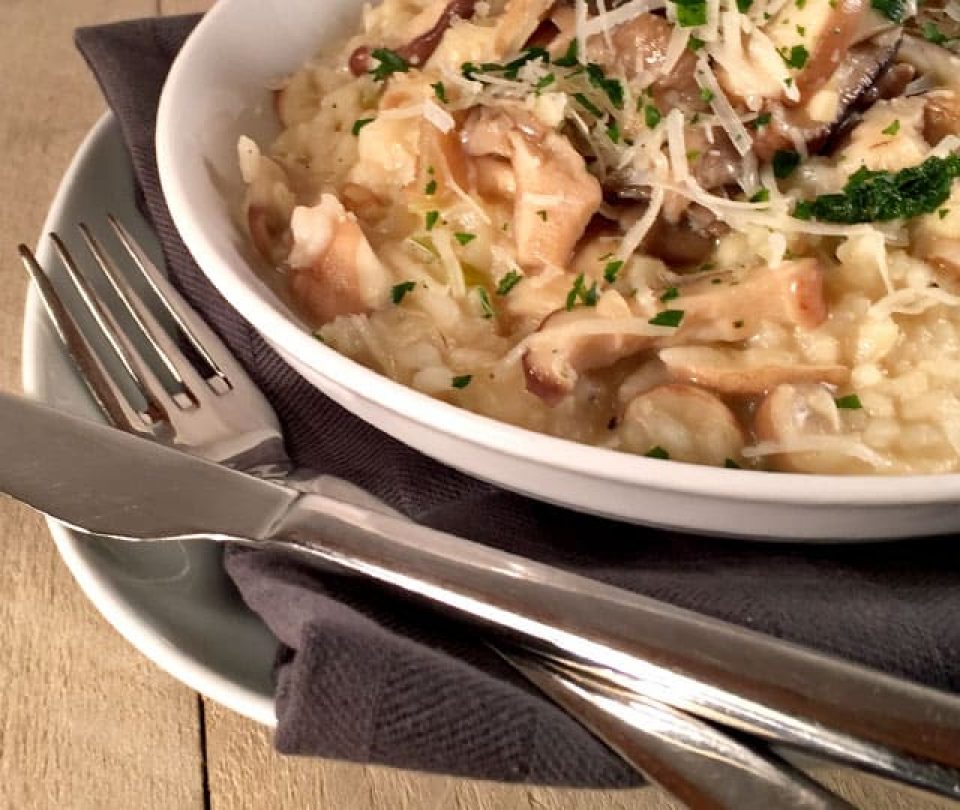 Romige risotto met champignons (vegetarisch) | Eef Kookt Zo